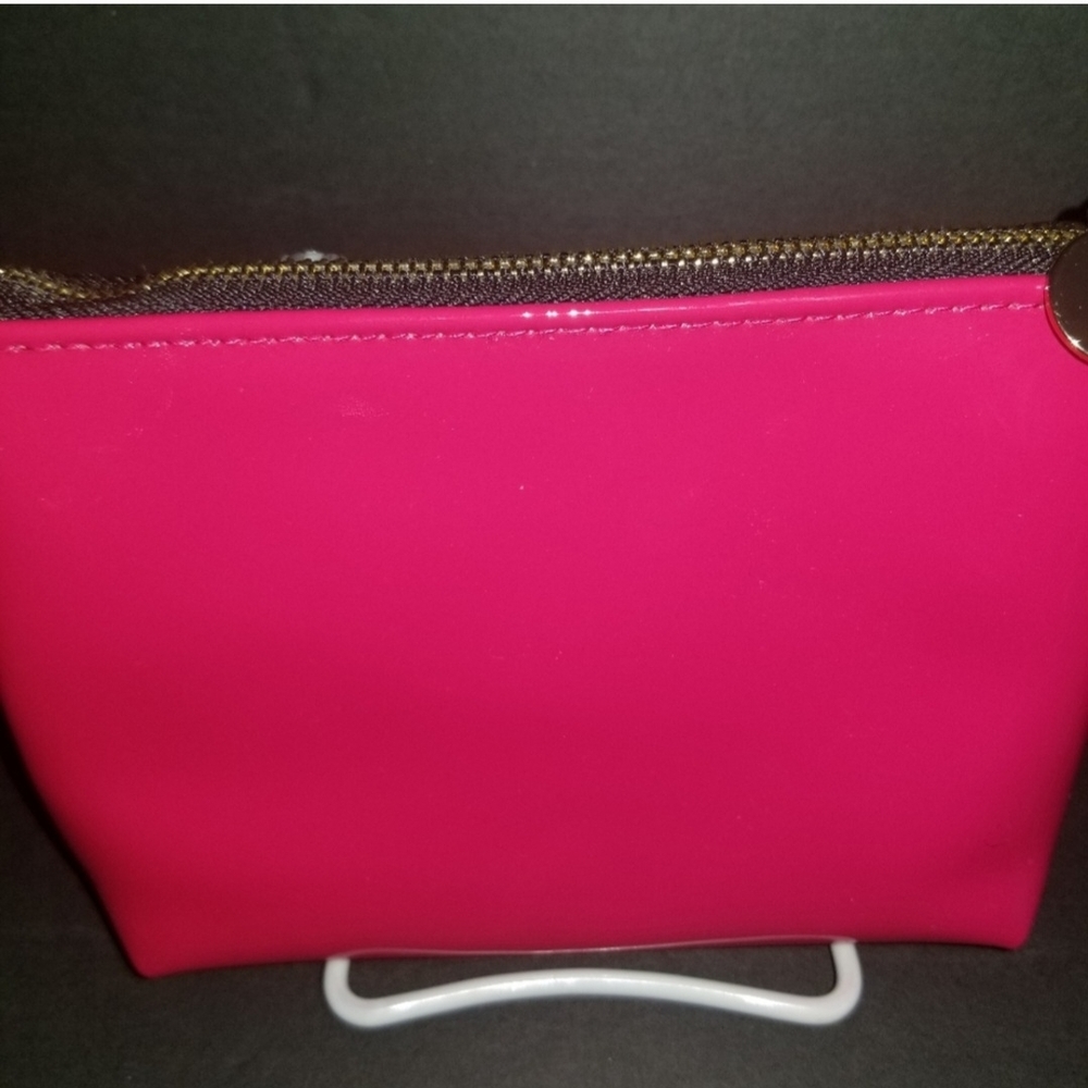 Yves Saint Laurent Pink Cosmetic Bag with Glossy Finish